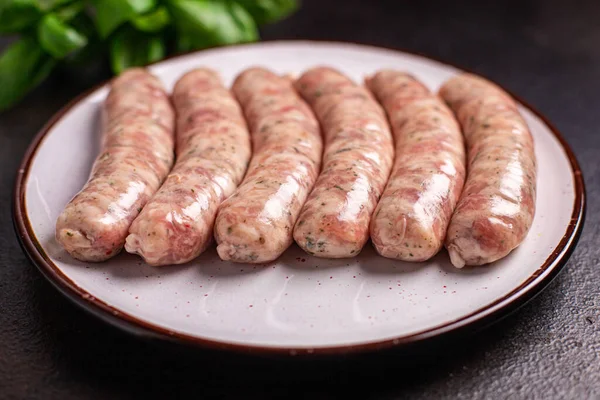 Rohwürste Pflanzlicher Snack Protein Seitan Fleischloser Soja Weizen Vegetarischer Oder — Stockfoto