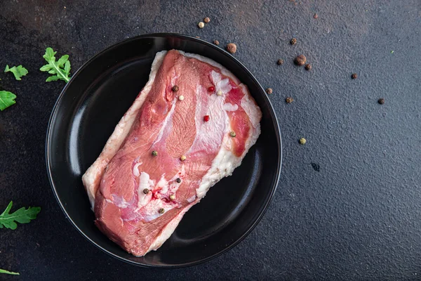 Carne Crua Frango Peito Pato Porção Fresca Pronta Para Comer — Fotografia de Stock