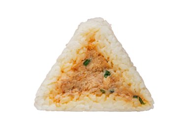 Onigiri sushi ton balığı. Japon yemeği. Lezzetli aperatifler.