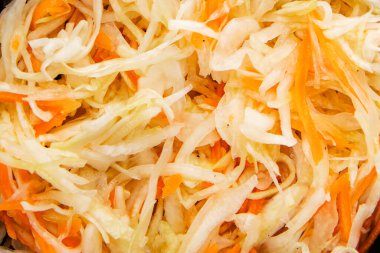 Lahana salatası lahana salatası lahana salatası doğal sağlıklı yemek aperatifi taze yemek masası sofraya gurme yemek arkaplanı koyun rustik yemekler üst görünüm fotokopi alanı vejetaryen ve vejetaryen yemekleri