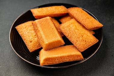 Finansal bisküvi tatlı tatlı aperatif taze lezzetli gurme yemek masası kırsal gıda üst görünüm fotokopi alanı