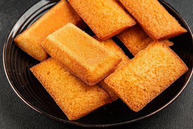 Finansal bisküvi tatlı tatlı aperatif taze lezzetli gurme yemek masası kırsal gıda üst görünüm fotokopi alanı