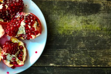 Nar, çam ağacı, arka plan, ruh hali