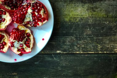 Nar, çam ağacı, arka plan, ruh hali