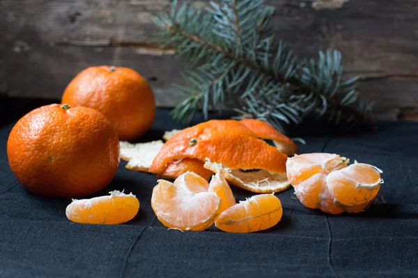 Mandarin-citrus, újév — Stock Fotó