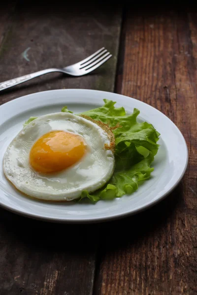 Rührei, Kaffee, Eier, warmes Frühstück — Stockfoto