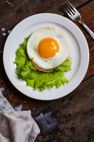 Rührei, Kaffee, Eier, warmes Frühstück — Stockfoto