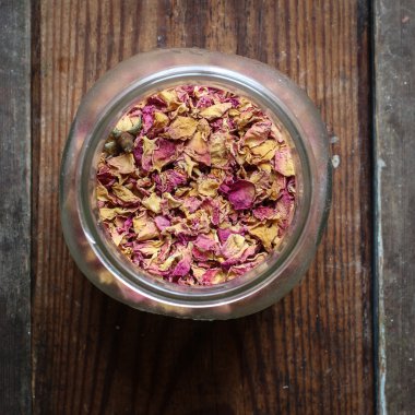 Gül, kurutulmuş, güzel kokulu, çiçekler, yaprakları