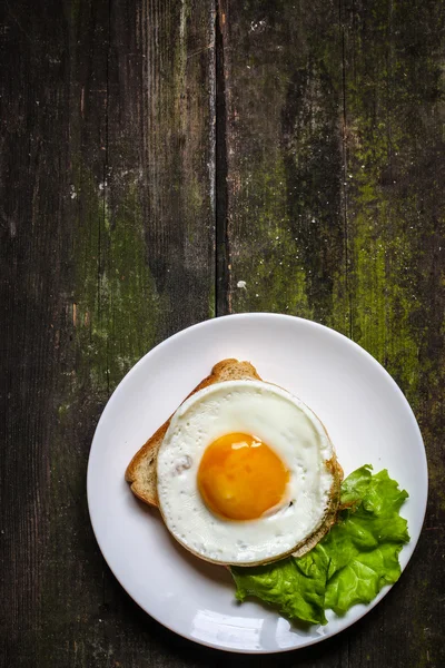 Rührei, Kaffee, Eier, warmes Frühstück — Stockfoto