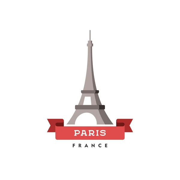 Eiffeltornet i Paris. Frankrikes symbol. Vektorillustration. — Stock vektor