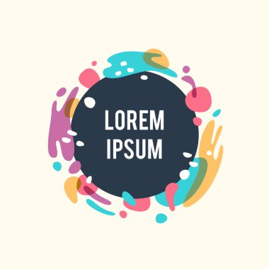 Soyut vektör arka plan metin alanı ile.