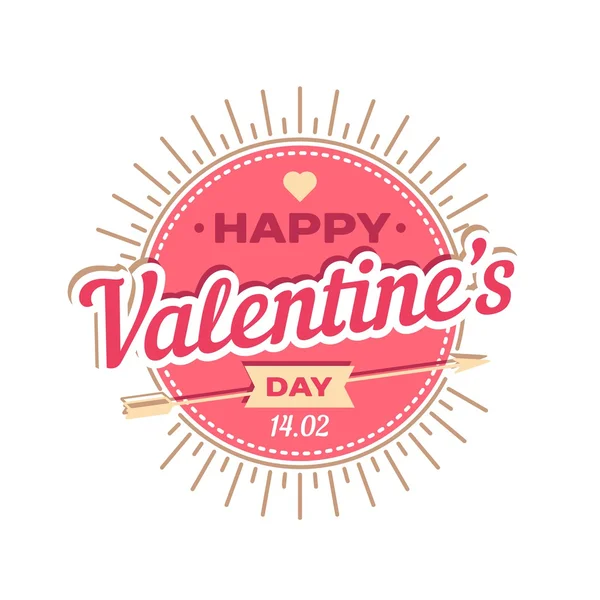 San Valentino lettering - sfondo tipografico . — Vettoriale Stock