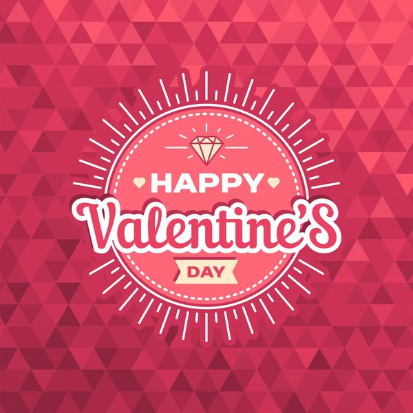 Mutlu Sevgililer günü kart tasarımı. 14 Şubat. Seni seviyorum. Vektör arka plan. — Stok Vektör