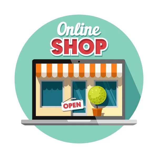 Conceito de compras online. —  Vetores de Stock