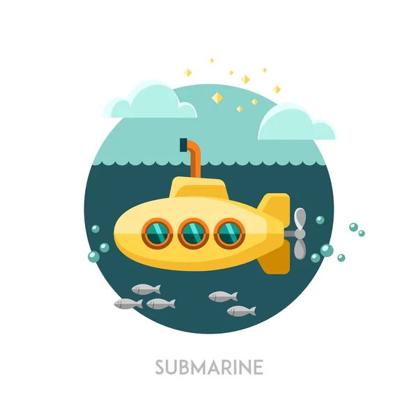 Submarino. — Archivo Imágenes Vectoriales