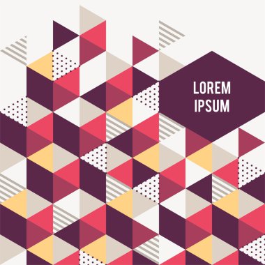 Geometrik arka plan. İş sunumları, el ilanları, afişler, apps için vektör tasarım düzen.