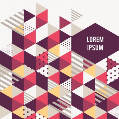 Geometrik arka plan. İş sunumları, el ilanları, afişler, apps için vektör tasarım düzen.