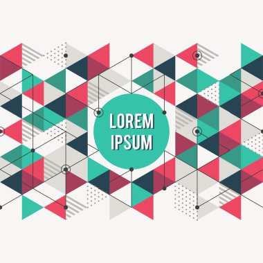 Geometrik arka plan. İş sunumları, el ilanları, afişler, apps için vektör tasarım düzen.