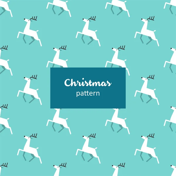 圣诞图案与鹿. — 图库矢量图片