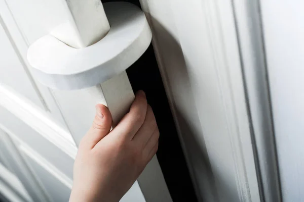 Yumuşak Kapı Durdurucu Çocuk Parmaklarını Çürümekten Korur - Çocuk Tehlikesini Önler — Stok fotoğraf