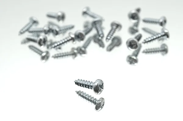 Small Iron Screws Lying — Stock Photo, Image