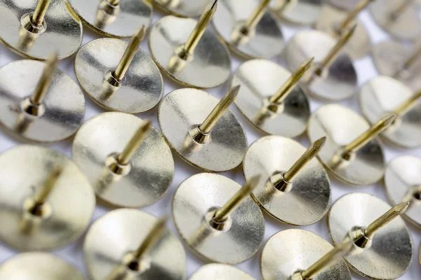 A Wall of Thumbtacks In A White Box - Crooked Angle  #2 — Stock Photo, Image