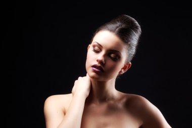 güzel kadın model Glamour portresi