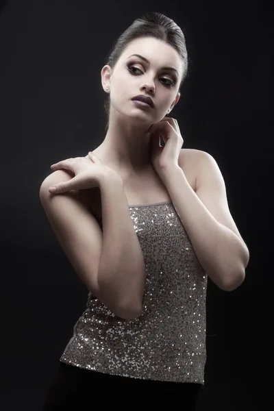 güzel kadın model Glamour portresi