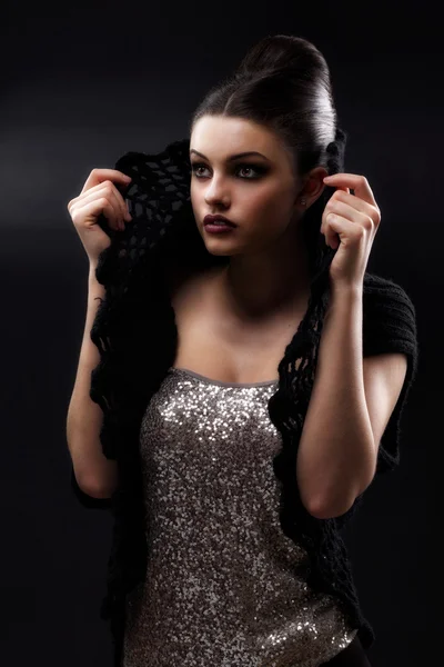 güzel kadın model Glamour portresi
