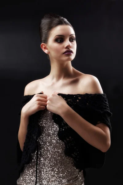 güzel kadın model Glamour portresi