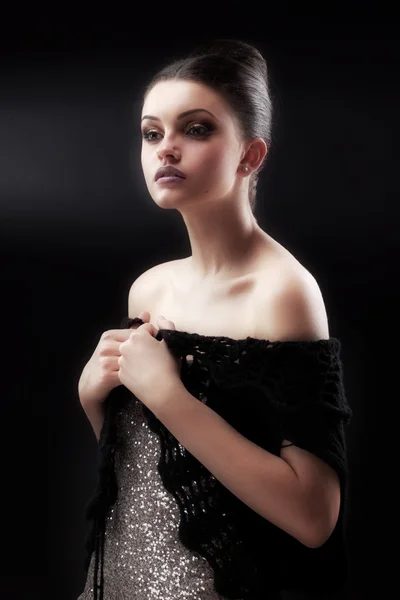 güzel kadın model Glamour portresi