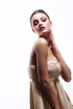 güzel kadın model Glamour portresi