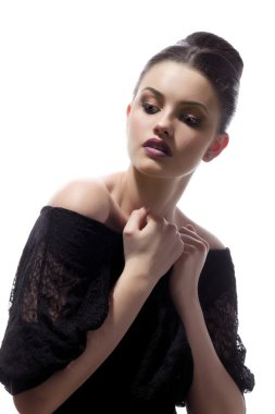 güzel kadın model Glamour portresi