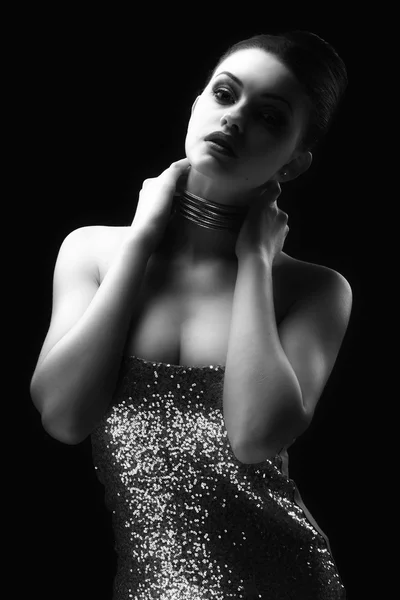 美しい女性モデルの魅力ポートレート — ストック写真