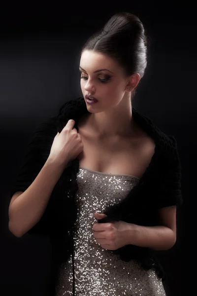 güzel kadın model Glamour portresi