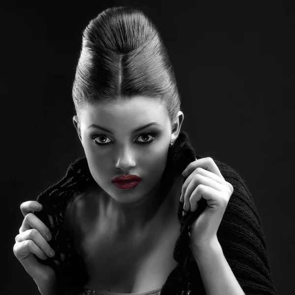 güzel kadın model Glamour portresi