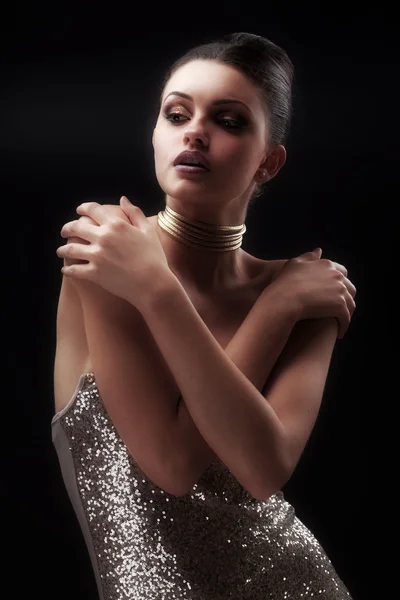 güzel kadın model Glamour portresi