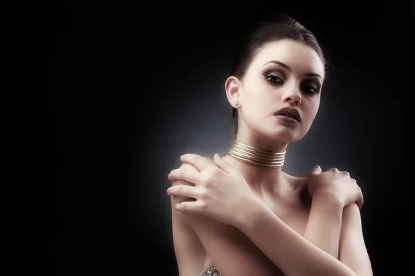 güzel kadın model Glamour portresi