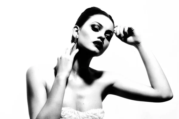 güzel kadın model Glamour portresi