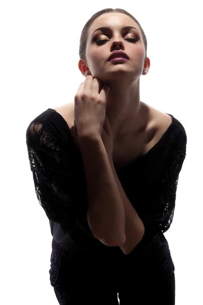 güzel kadın model Glamour portresi