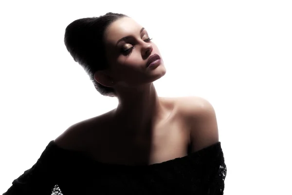 güzel kadın model Glamour portresi