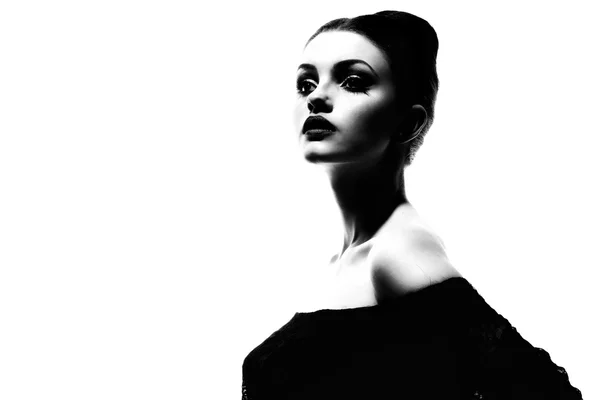 güzel kadın model Glamour portresi