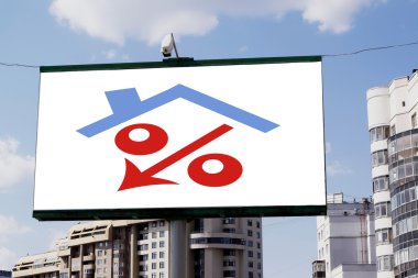 Gayrimenkul satışı reklam reklam panosu