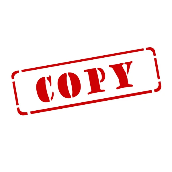 Una "copia" de sello rojo sobre un fondo blanco —  Fotos de Stock