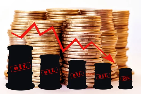 Sudy a harmonogram zvyšování cen ropných produktů . — Stock fotografie