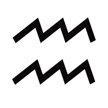 Beyaz zemin üzerinde ve burçlara işaretin