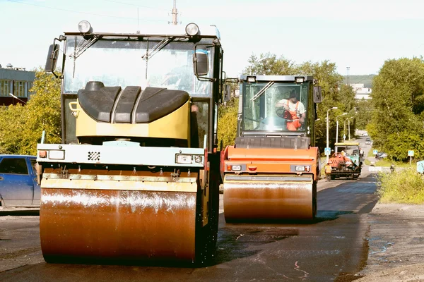 Road rollers . — Stock Photo, Image