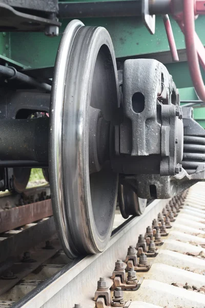 Wheel pair of locomotive — Stock Photo, Image
