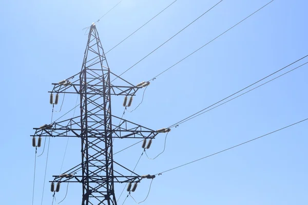 High-voltage power line — Stock Photo, Image