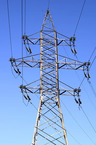High-voltage power line — Stock Photo, Image